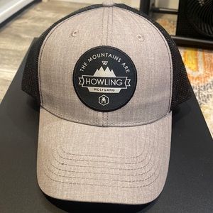 Mens Wolfgang Grey/Black Adjustable Hat